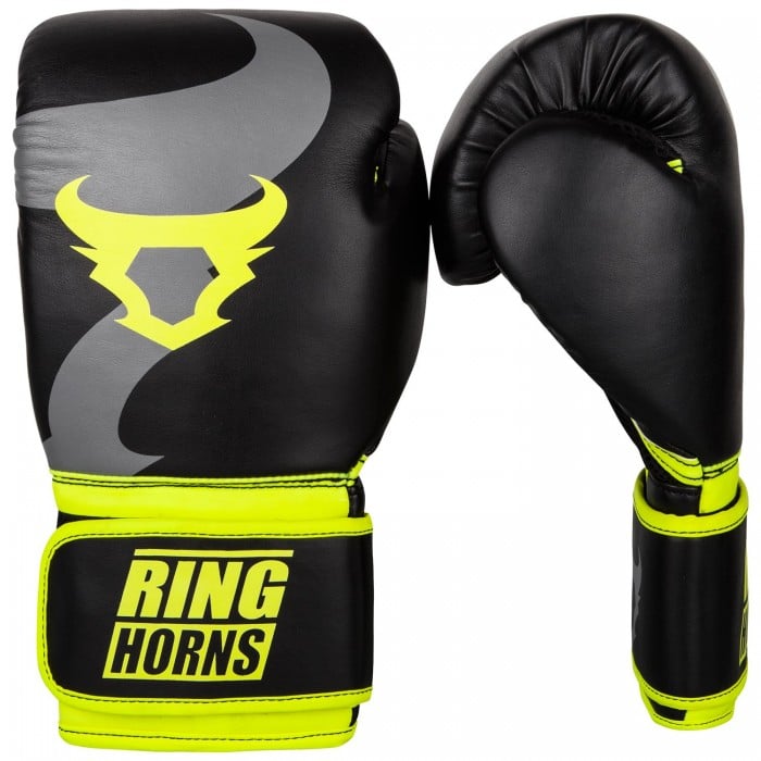 Боксови Ръкавици - Ringhorns Charger Boxing Gloves - Black/Neo Yellow​